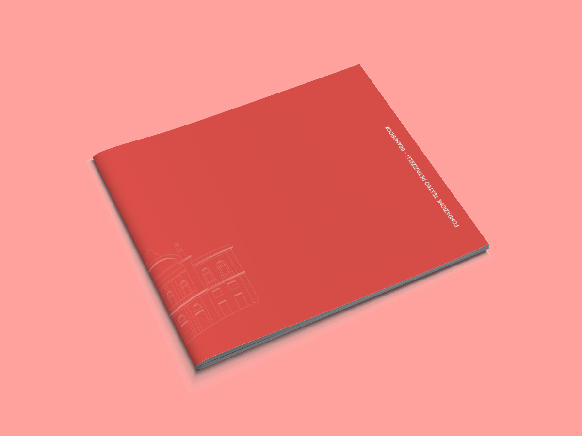Copertina del brandbook progettato per la Fondazione Teatro Petruzzelli